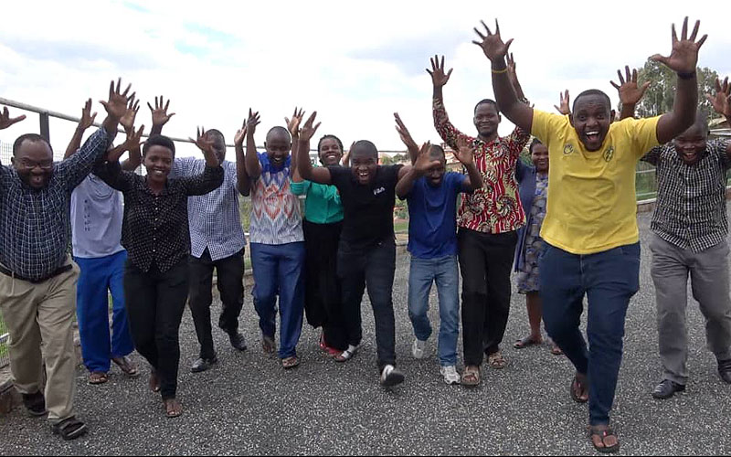 Final day of training in Rwanda: Translation members from Rwanda, Tanzania and Uganda bid a farewell.